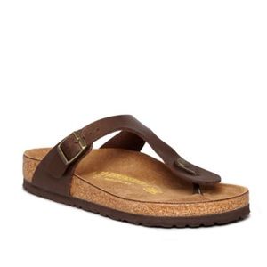 Birkenstock Gizeh Sandals in Brown Size 39